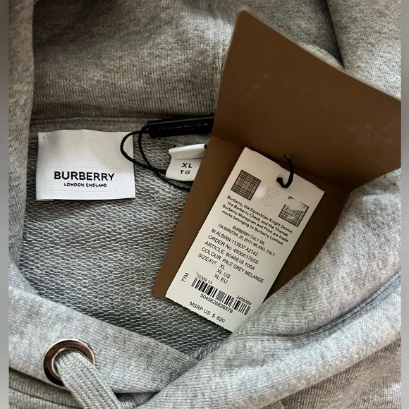 Burberry logo graphic hoodie shop